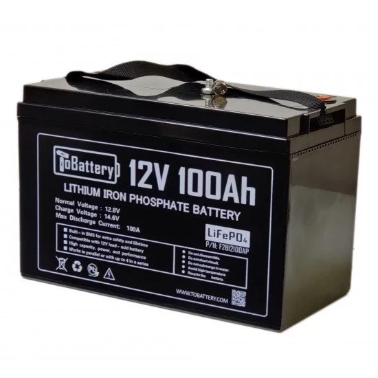 12V 100Ah  LiFePO4 Battery