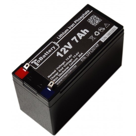 12V 7Ah  LiFePO4 Battery