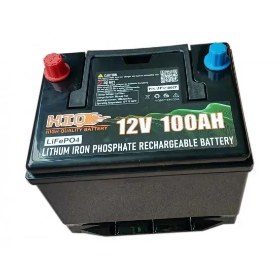 HQST 12V 100Ah LiFePO4 Lithium Iron Phosphate Battery