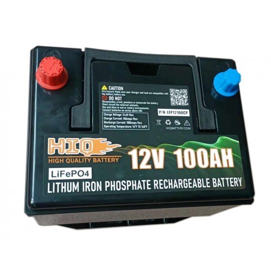 HIQBATTERY 12V 100Ah  LiFePO4 Battery