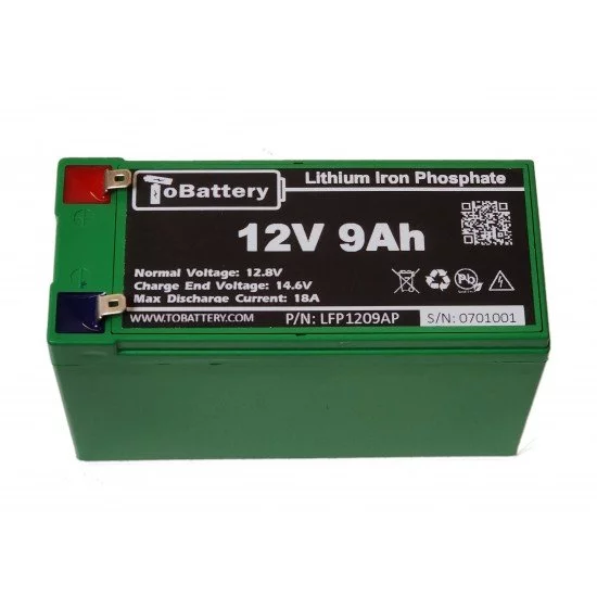 12V 9Ah  LiFePO4 Battery