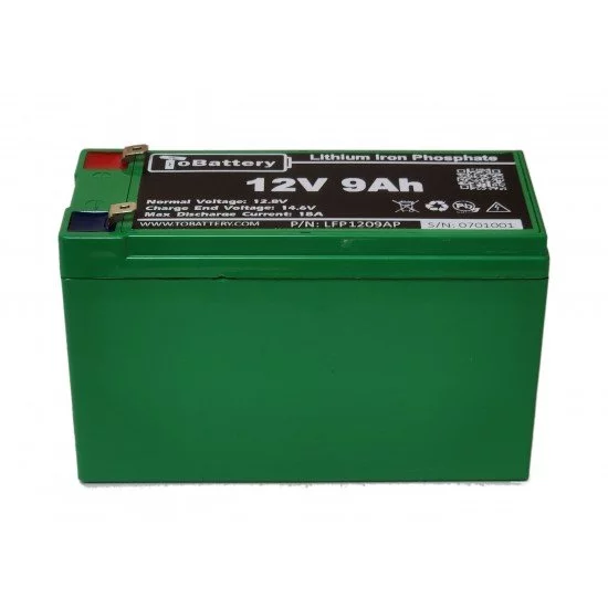 12V 9Ah  LiFePO4 Battery